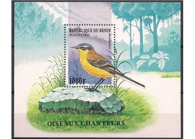 BENIN 1997 Fauna, uccelli canterini BF MNH**