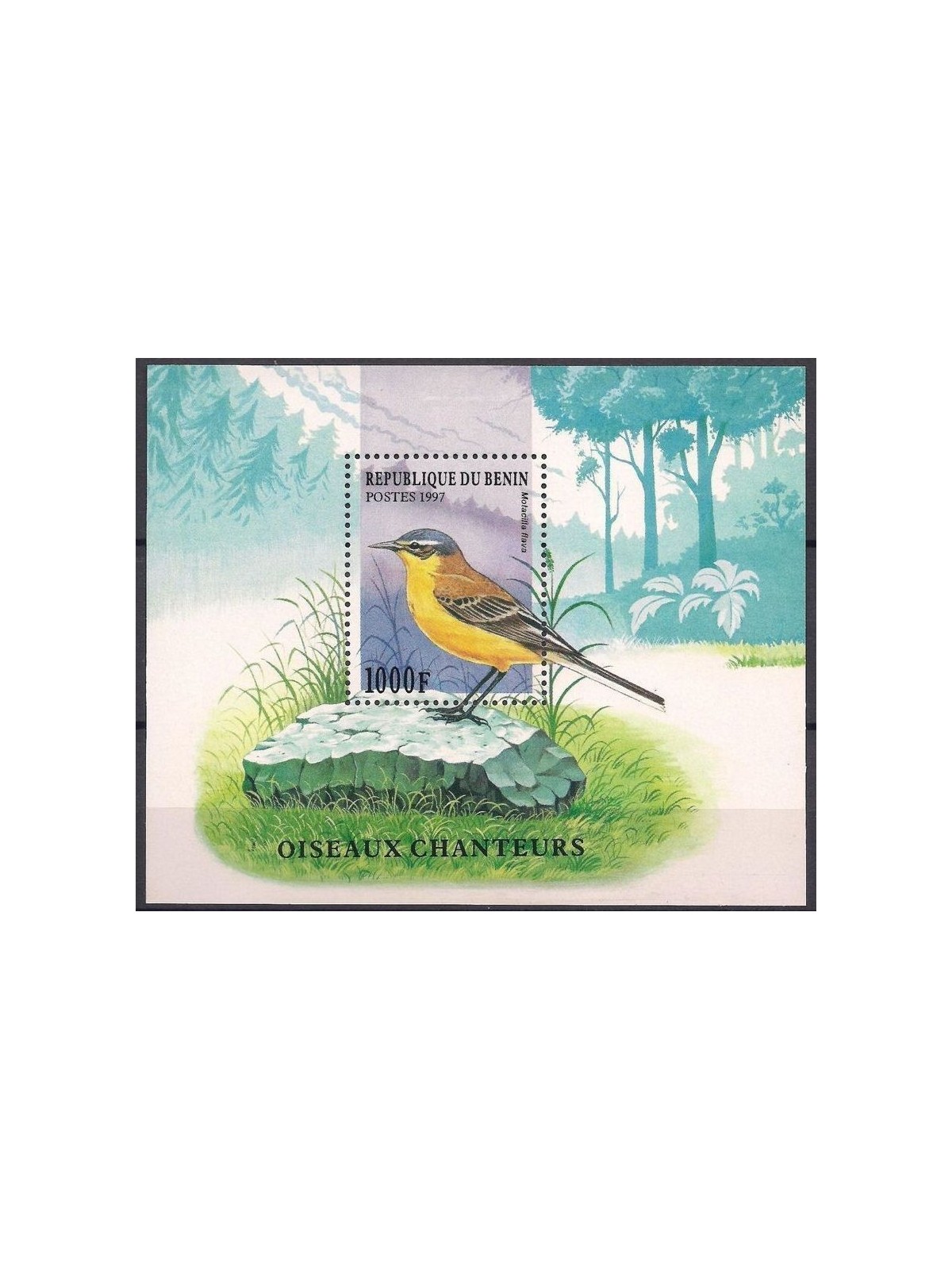 BENIN 1997 Wildlife, songbirds s/s MNH**