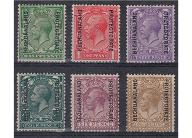 BECHUANALAND 1925-26 Effigy of George V 6v MH*