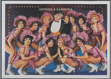 BARBUDA 1998 Mickey Rooney s/s MNH**