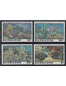BARBADOS 1980 Marine fauna 4v MNH**