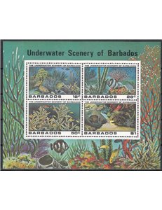 BARBADOS 1980 Fauna marina BF MNH**