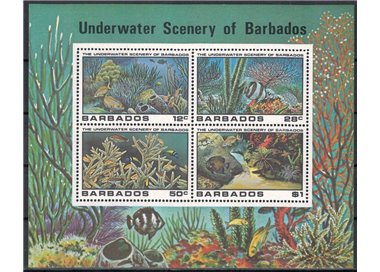 BARBADOS 1980 Marine fauna s/s MNH**
