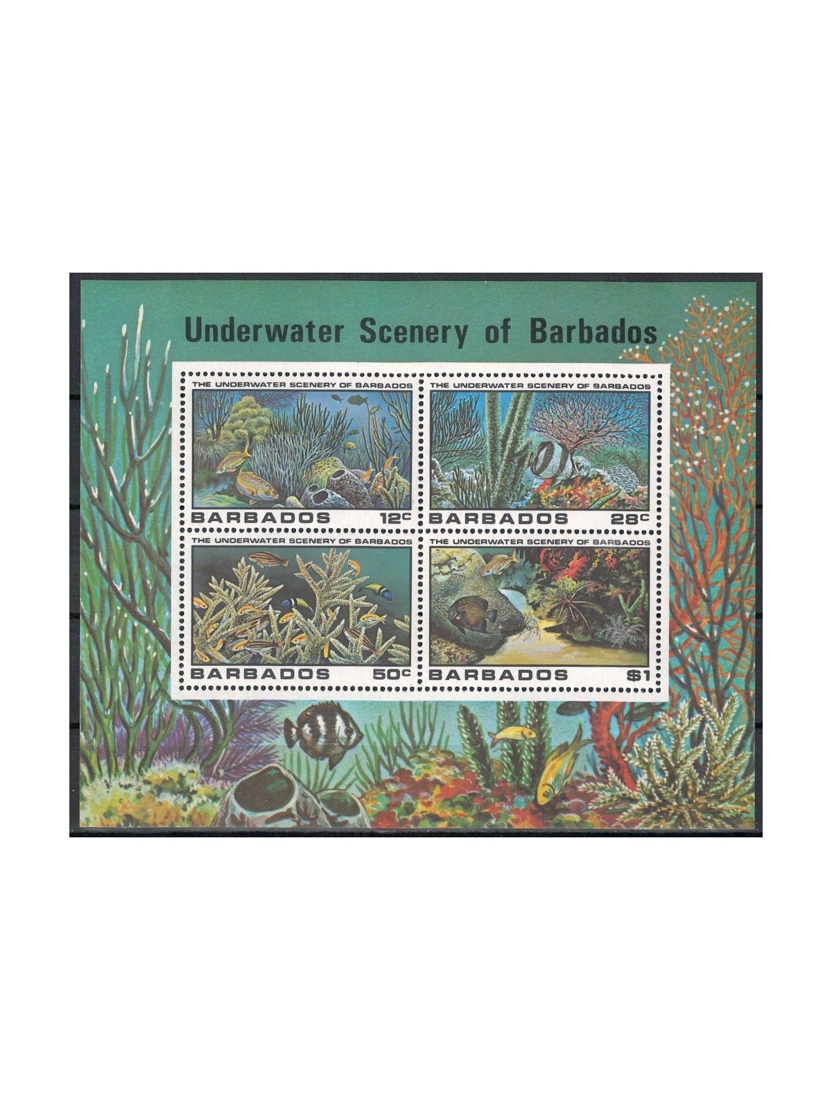 BARBADOS 1980 Marine fauna s/s MNH**
