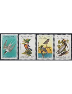 BARBUDA 1985 John James Audubon, birds (I) 4v MNH**