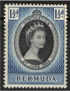 BERMUDA 1953 Coronation of Elizabeth II MNH**