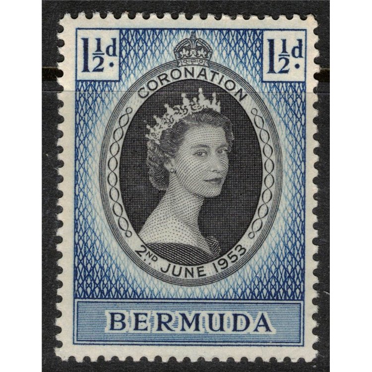 BERMUDA 1953 Coronation of Elizabeth II MNH**