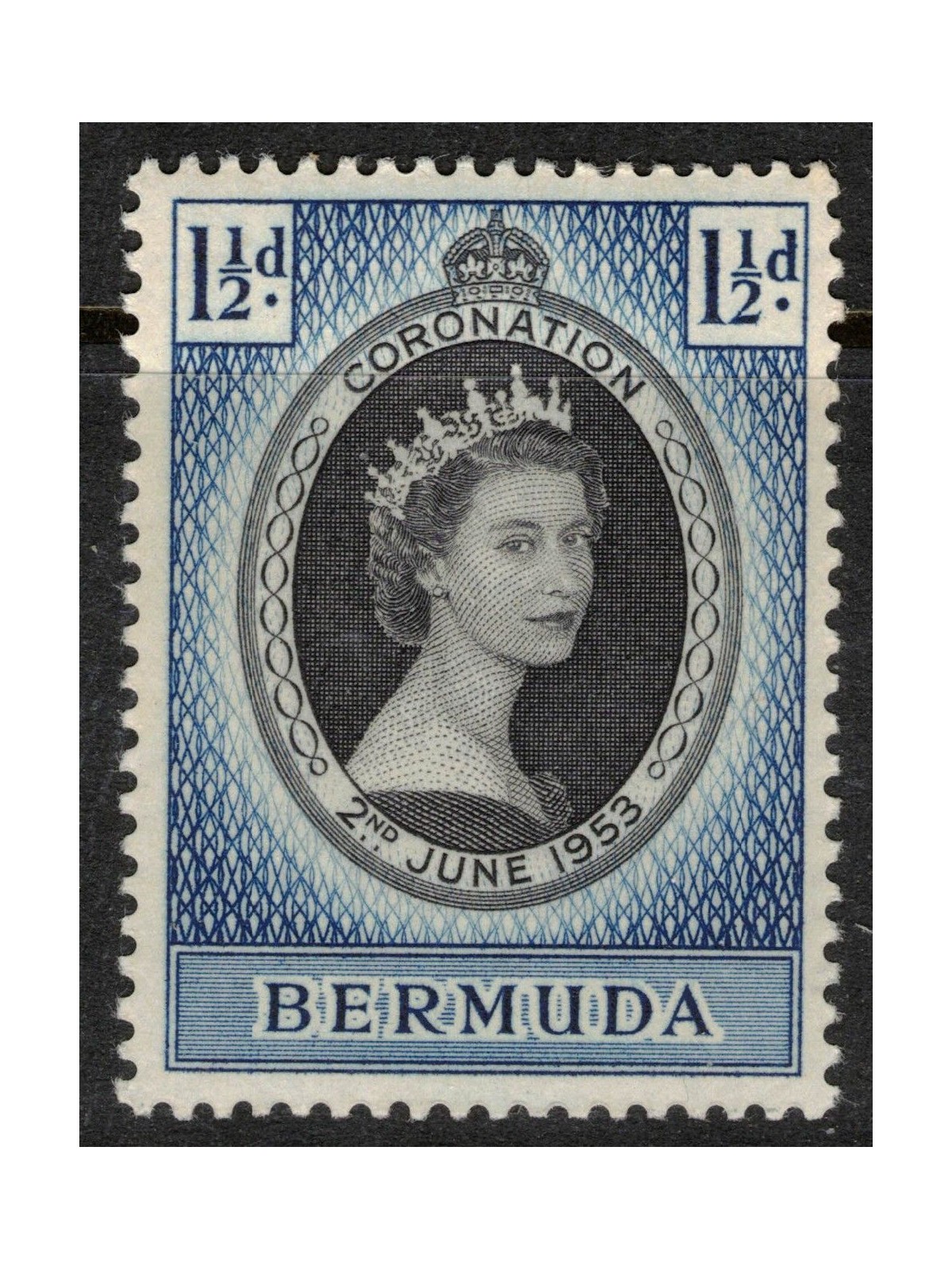 BERMUDA 1953 Incoronazione Elisabetta II MNH**