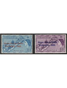 BERMUDA 1953 Three Power Talks 2v MNH**