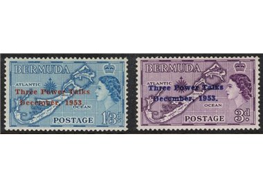 BERMUDA 1953 Three Power Talks 2v MNH**