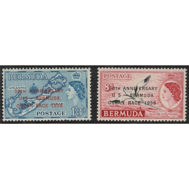 BERMUDA 1956 Ocean Race 2v MNH**