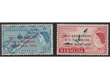 BERMUDA 1956 Ocean Race 2v MNH**