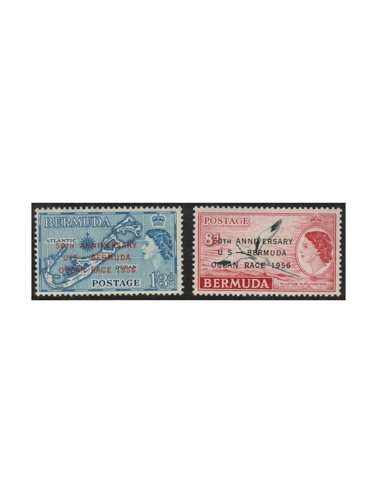 BERMUDA 1956 Ocean Race 2v MNH**