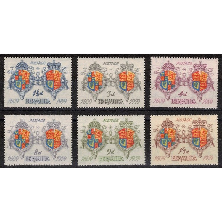 BERMUDA 1959 Colonization of the island 6v MNH**