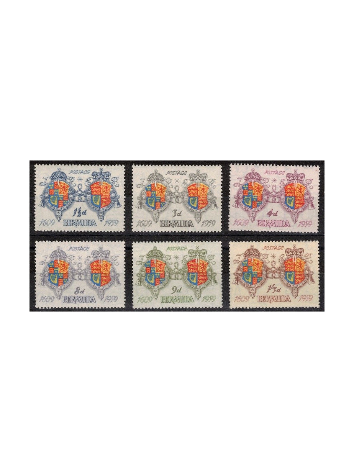 BERMUDA 1959 Colonization of the island 6v MNH**