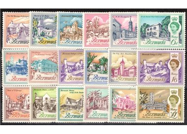 BERMUDA 1962-66 Ordinary series 18v MNH**
