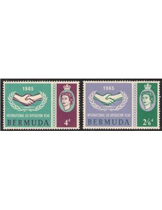 BERMUDA 1965 Cooperation and United Nations 2v MNH**