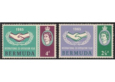 BERMUDA 1965 Cooperation and United Nations 2v MNH**