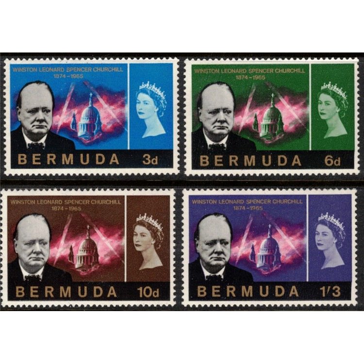 BERMUDA 1966 Winston Churchill 4v MNH**