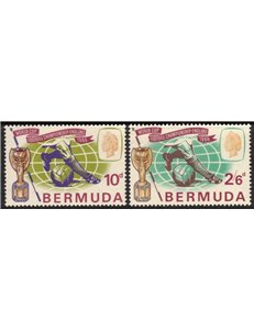 BERMUDA 1966 Coppa del Mondo di Calcio 2v MNH**