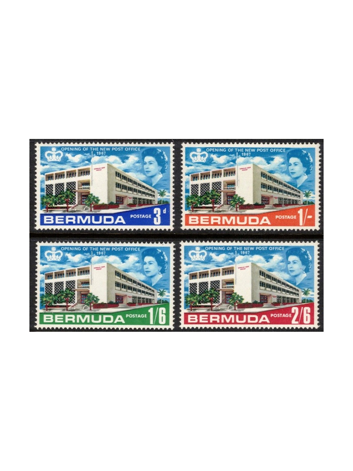 BERMUDA 1967 Hotel delle Poste 4v MNH**