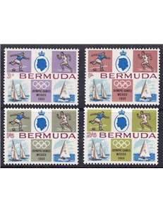 BERMUDA 1968 Olympic Games 4v MNH**
