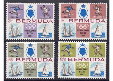 BERMUDA 1968 Giochi Olimpici 4v MNH**