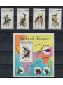 BHUTAN 1982 Uccelli 4v + 1 BF MNH**