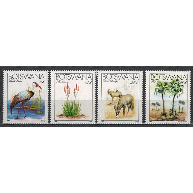 BOTSWANA 1983 Endangered species 4v MNH**