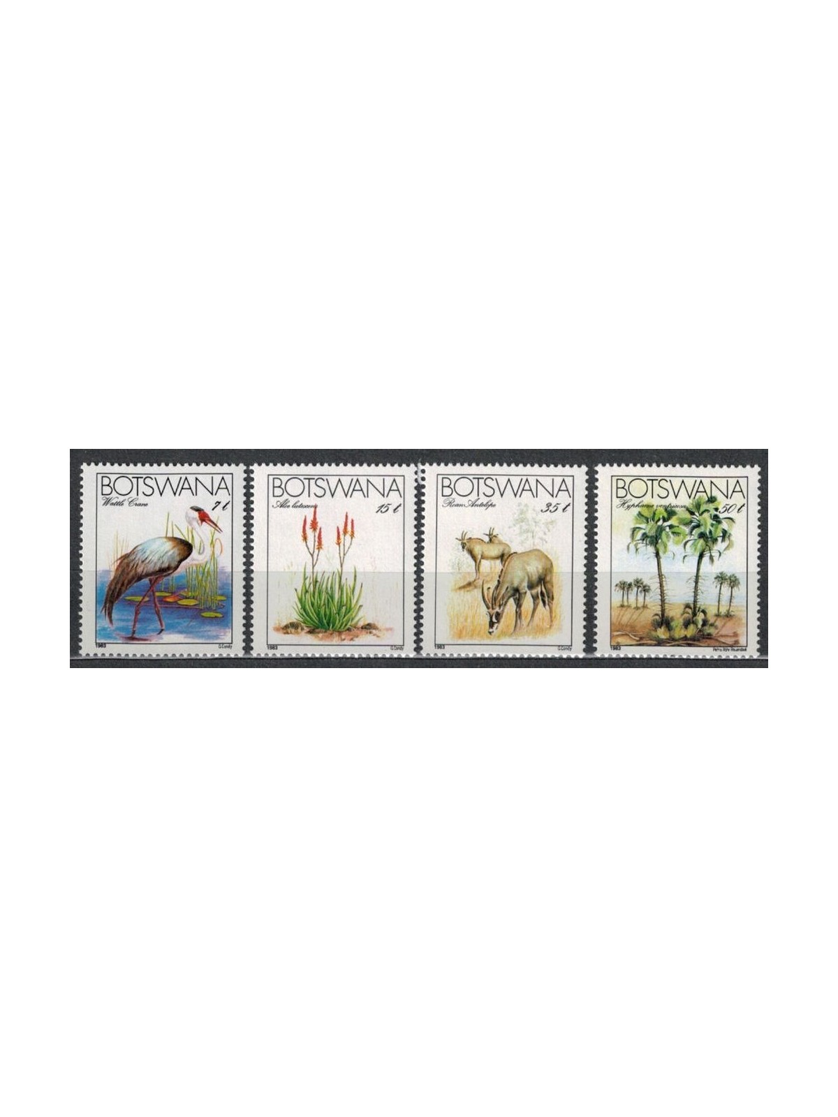 BOTSWANA 1983 Endangered species 4v MNH**