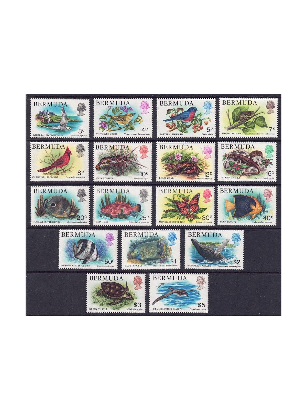 BERMUDA 1978-79 Fauna, animals 17v MNH**