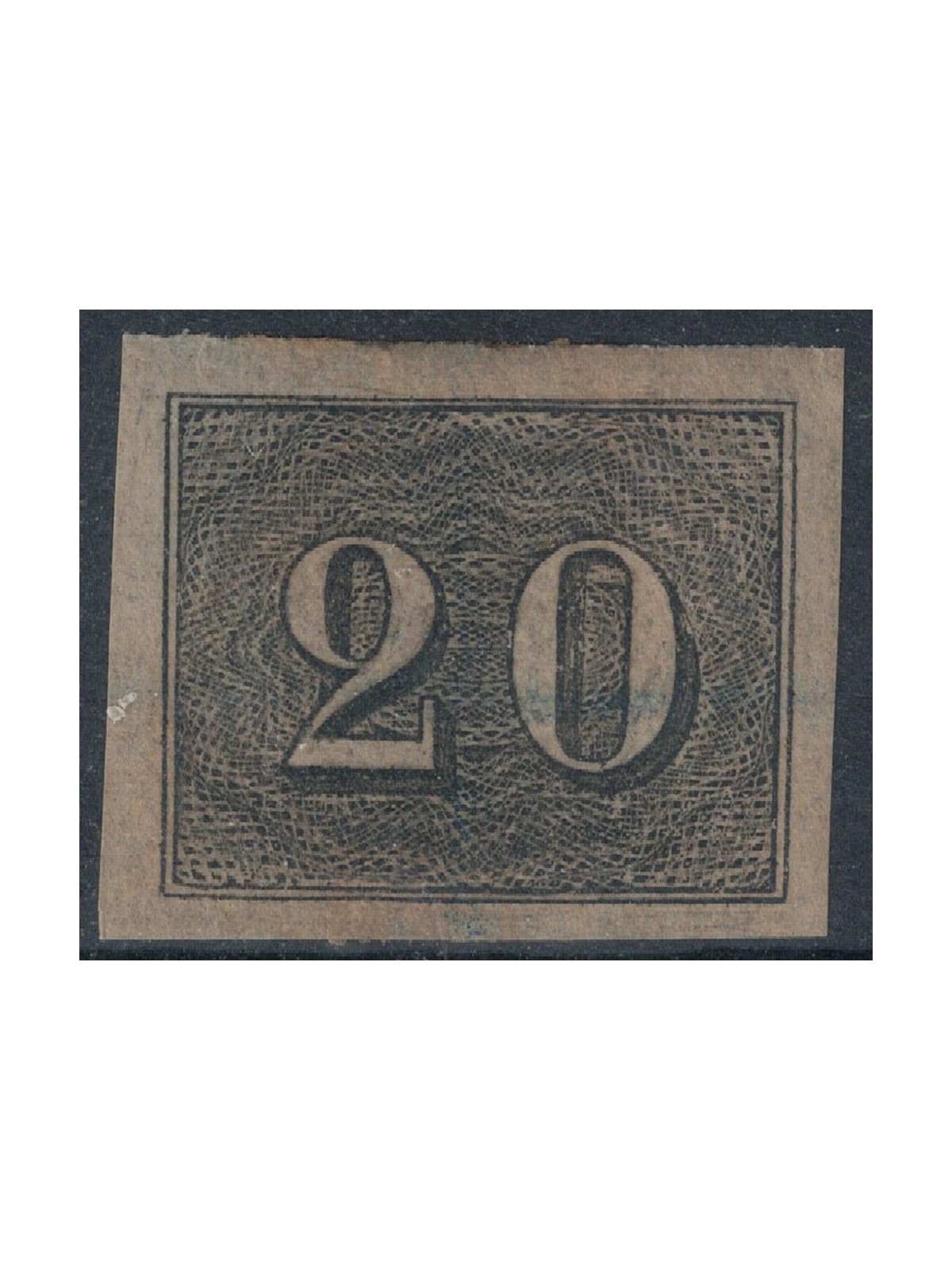 BRAZIL 1850-66 Small figures 20r black MH*