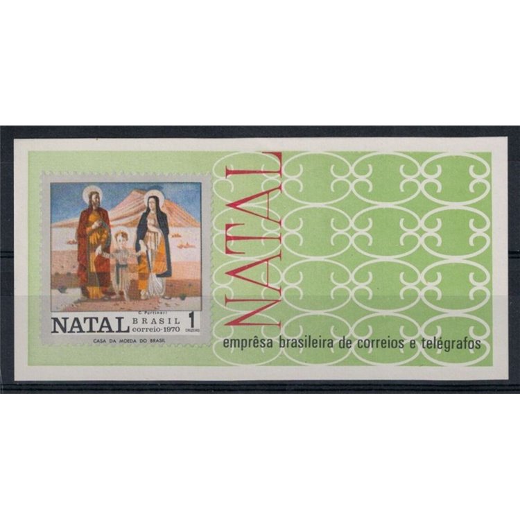 BRAZIL 1970 Christmas s/s MNH**
