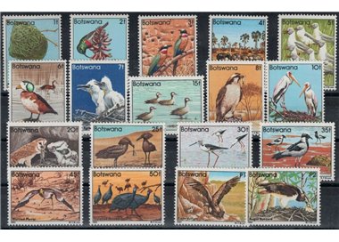BOTSWANA 1982 Ordinary series, birds 18v MNH**