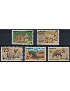BOTSWANA 1977 WWF, endangered animals 5v MNH**
