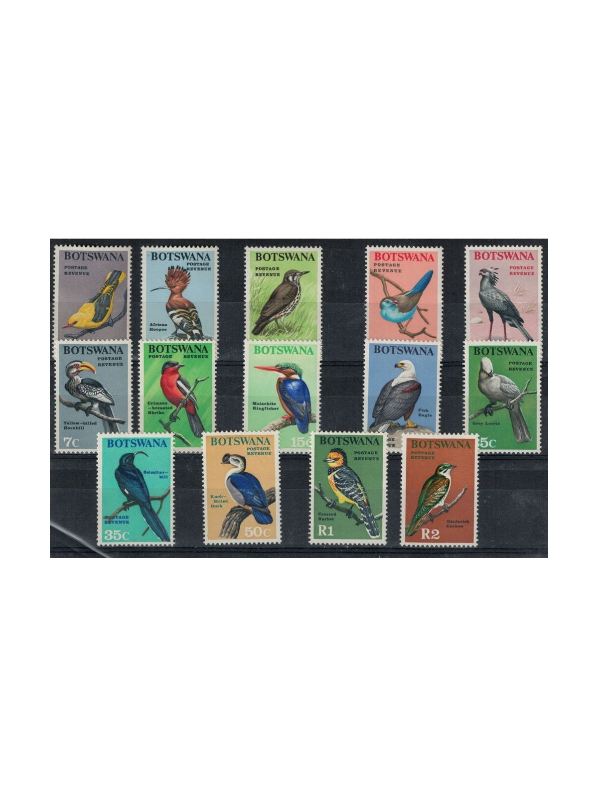 BOTSWANA 1967 Ordinary series, birds 14v MNH**