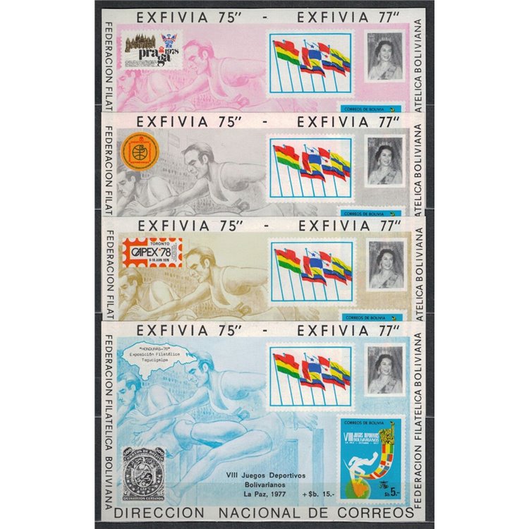 BOLIVIA 1978 Bolivian Sports Games 4 s/s MNH**