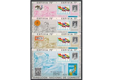 BOLIVIA 1978 Bolivian Sports Games 4 s/s MNH**