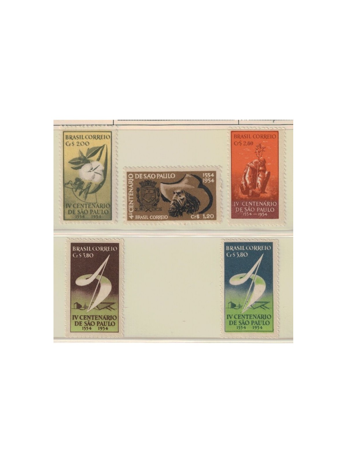 BRAZIL 1953 Sao Paulo 5v MNH**