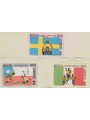 BRASILE 1970 Coppa del mondo di calcio 3v MNH**
