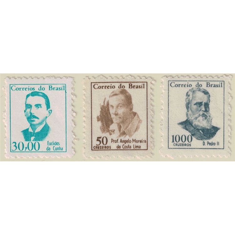 BRASILE 1966 Serie ordinaria 3v MNH**
