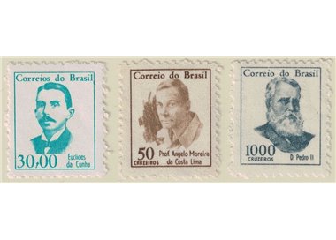 BRASILE 1966 Serie ordinaria 3v MNH**
