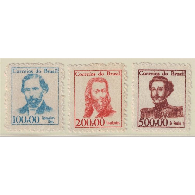 BRASILE 1965 Serie ordinaria 3v MNH**