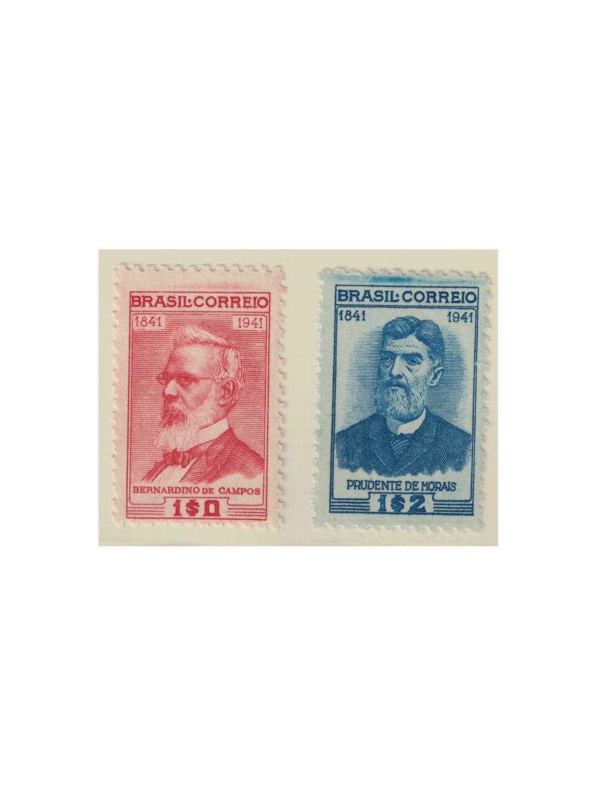 BRAZIL 1942 Centenary Bernardino de Campos 2v MNH**