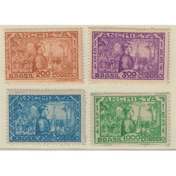 BRASILE 1934 Fondazione Sao Paulo 4v MNH**