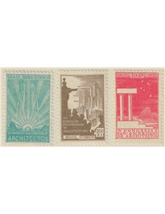 BRASILE 1930 Architettura 3v MNH**