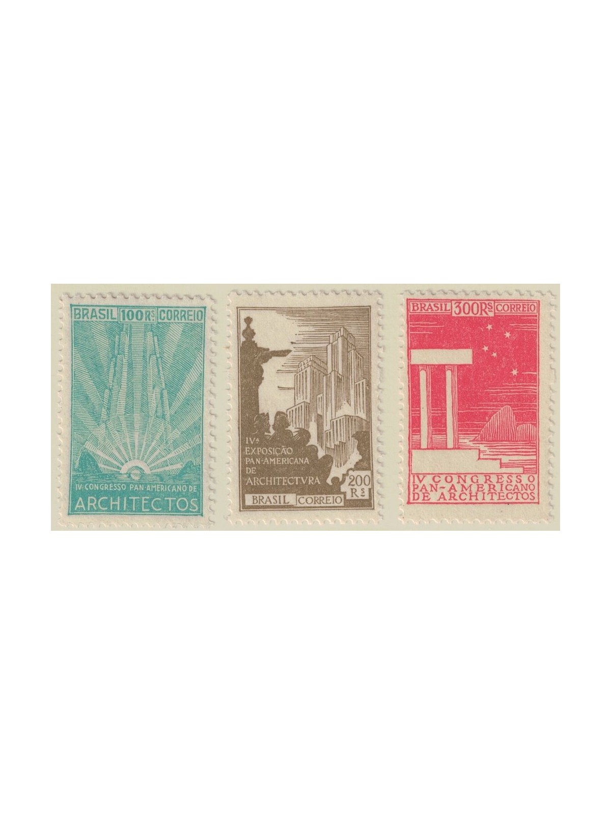 BRASILE 1930 Architettura 3v MNH**