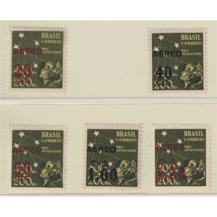 BRASILE 1944 Posta aerea 5v MNH**