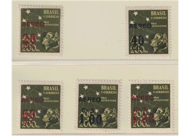 BRAZIL 1944 Airmail 5v MNH**
