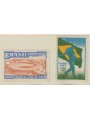 BRASILE 1950 Coppa del mondo di calcio, posta aerea 2v MNH**